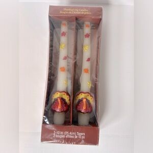 Vintage American Greetings Guild House Turkey Taper Candle Thanksgiving